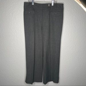 Ann Taylor Pants Gray Cropped Capri Work Slacks